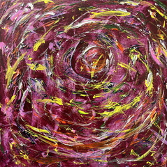 Orbits acrylic 8x8in-canvas dlo