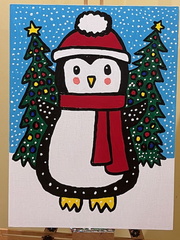 Penguin In The Winter