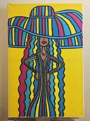 Lady In Multicolored Hat